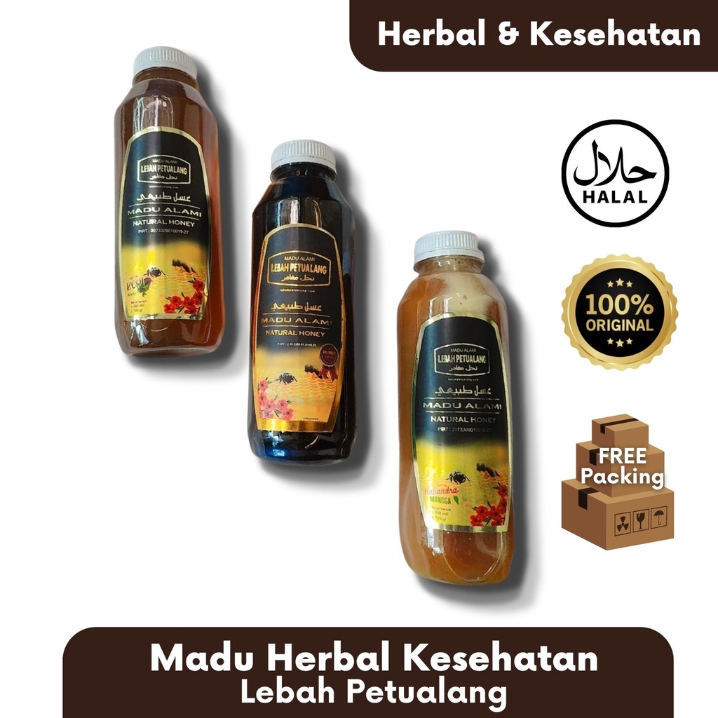 Madu Asli Alami Lebah Petualang 700gr Madu Murni Kesehatan