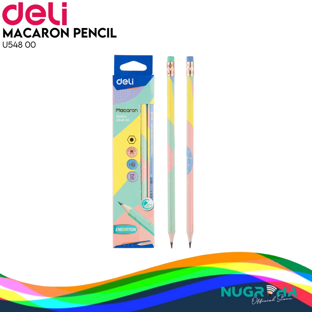 

Deli Graphite Pencil / Pensil Kayu HB Kualitas Bagus U548 00