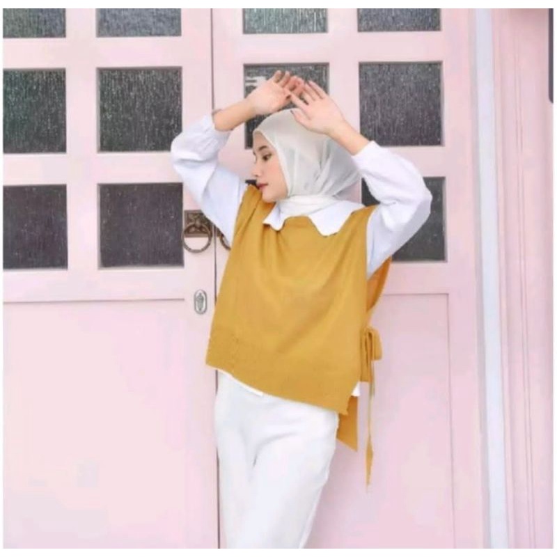 BAJU RAJUT ILLO VEST TALI RAJUT ROMPI