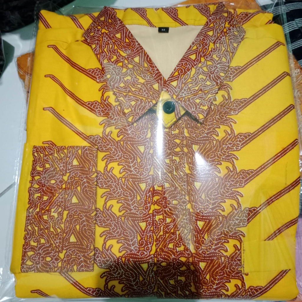 Kemeja batik MODANG KUNING terbaru / Baju batik cowok warna kuning golkar / kemeja batik lapis furing warna kuning lengan panjang / Batik pria warna kuning golkar bahan katun premium / batik lemgan panjang kuning terbaru / baju batik kuning premium