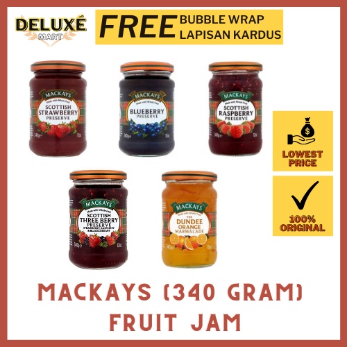 

MACKAYS Selai Buah Scotlandia (340 gram) - Selai untuk Roti dan Kue