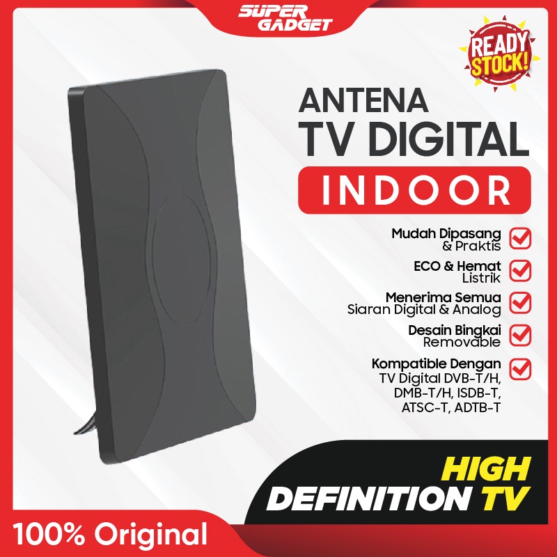 Antena TV Digital Indoor HDTV Antena Dalam STB Antena Converter TV Tabung Analog Digital Alat Decoder Receiver Dekoder Reciver