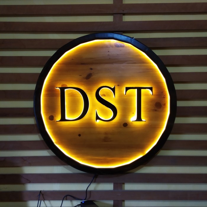 

Papan Papan Nama Kantor Bulat Backlit