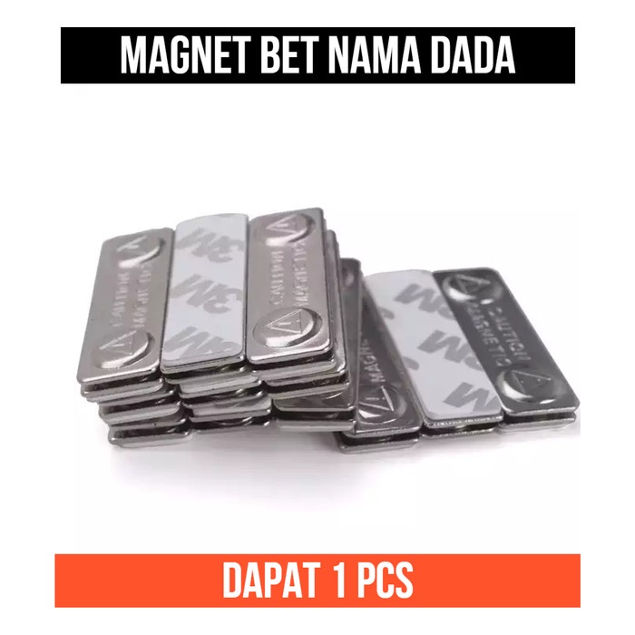 

Magnet Nama Dada Bet Solasi 3M Name Tag Badge Label Caution Magnetic