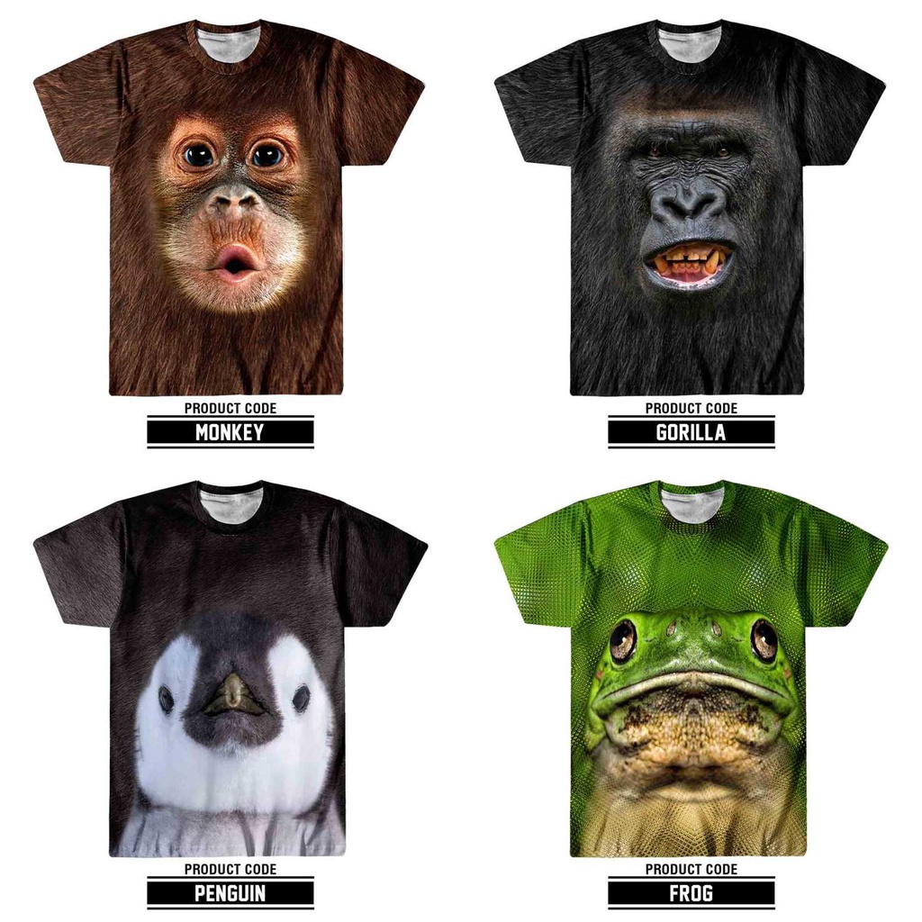 WAH BAGUS BANGET NIH! KAOS 3D HEWAN, Animal 3D TShirt