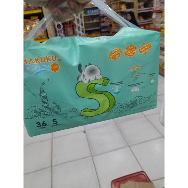 MAKUKU Diapers Comfort PEREKAT size NB S