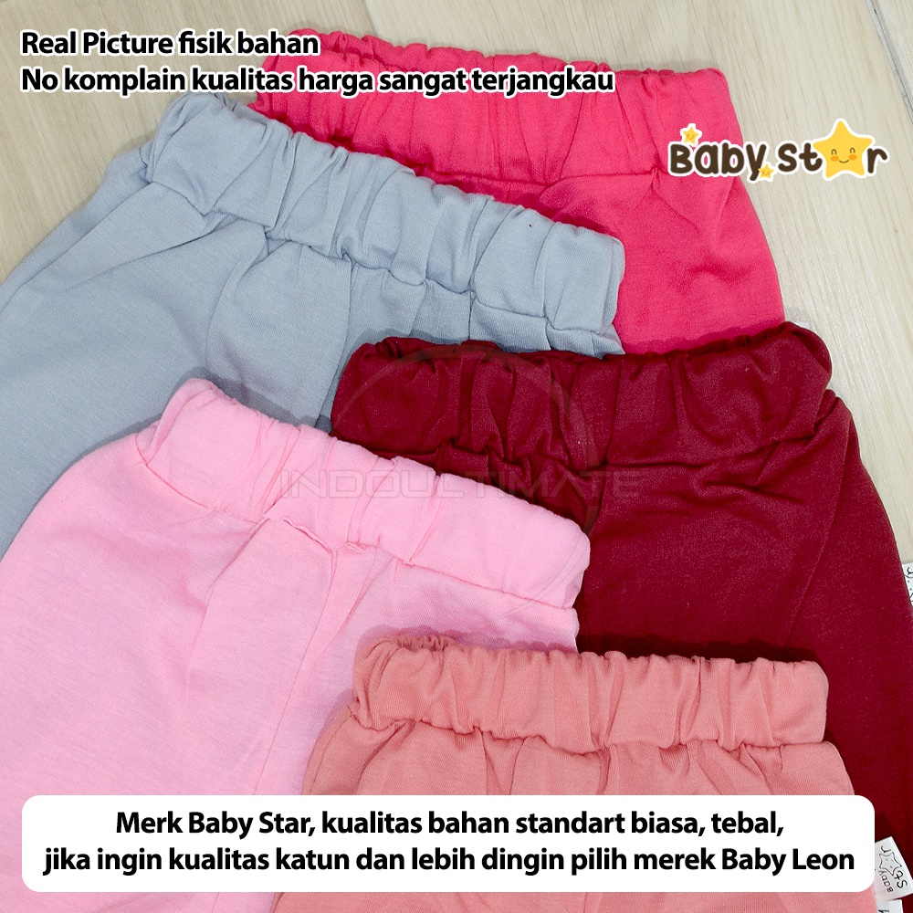 BABY STAR Celana Panjang Bayi Kaki Tutup 0-12 bulan Celana Bayi Newborn Celana Diaper Celana Popok baju bayi perempuan laki-laki fashion bayi OOTD anak GY-S79