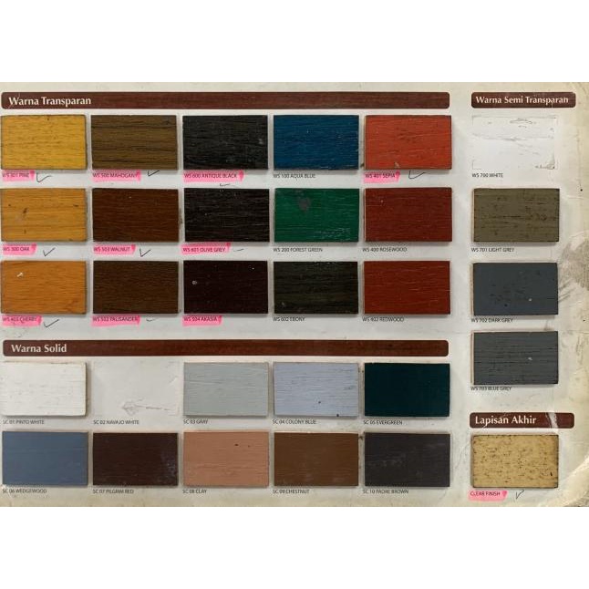 Mowilex Woodstain 1Ltr - WS503 WALNUT