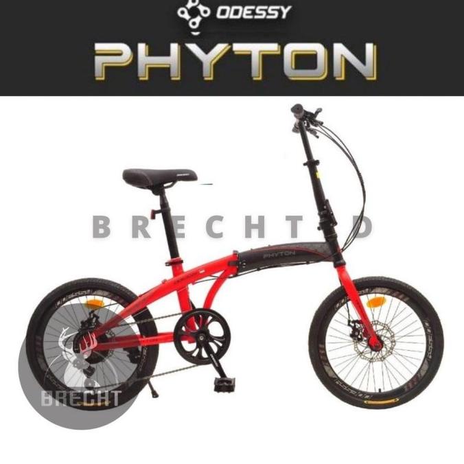 SEPEDA LIPAT FOLDING BIKE ODESSY PHYTON 20" STEEL 7SPEED 20 36 ERGT64616E