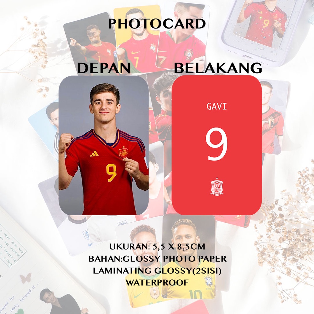 (READY STOCK) PHOTOCARD WORLD.CUP QATAR/EURO 2024/PIALA _DUNIA 2022/SEPAK BOLA SPANYOL/ARGENTINA/BELGIUM/PORTUGAL/SOUTH KOREA/ENGLAND/FRANCE/BRAZIL/RONALDO/MESSI/GAVI/SON/NEYMAR