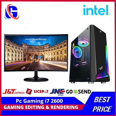 PC Rakitan Lengkap Intel Core i7 2600 Led 24 Samsung Curved