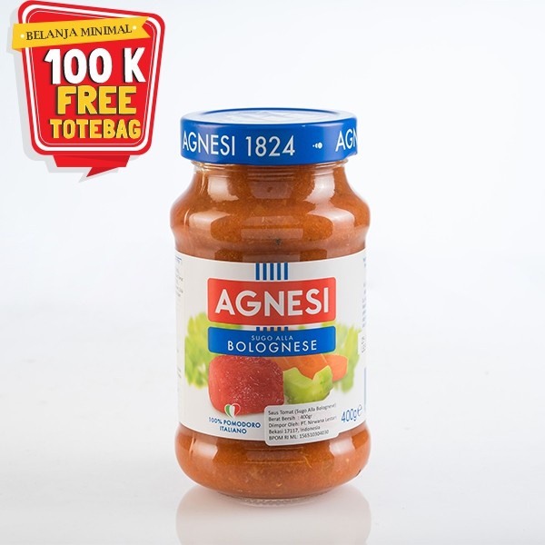

AGNESI BOLOGNESE PASTA SAUCE 400 G
