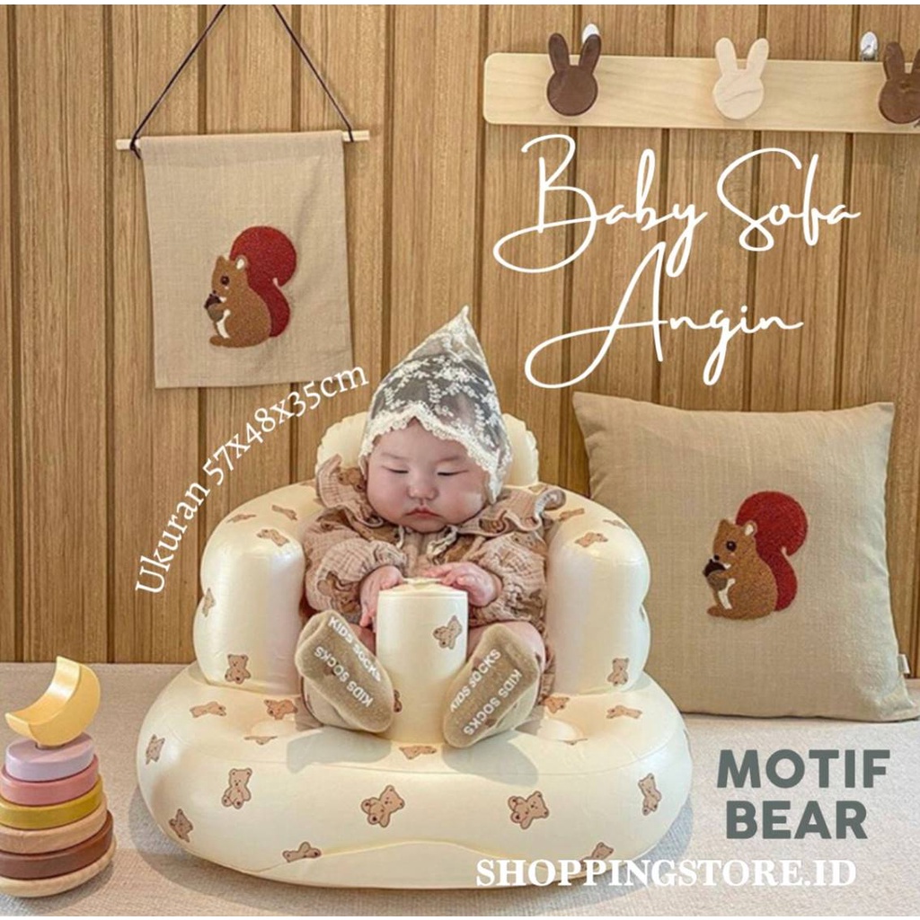 Sofa Kursi Makan Bayi belajar duduk balon Baby Chair Model Tiup