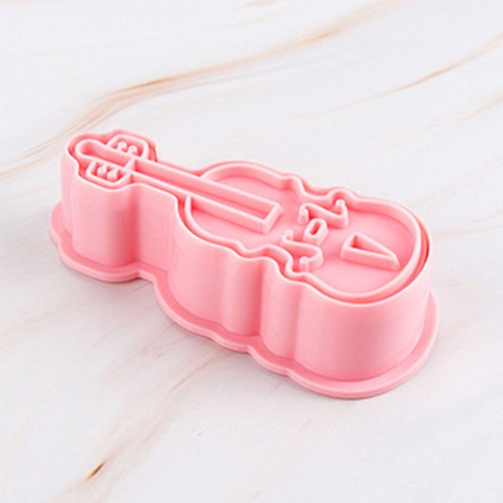 Preva 6pcs/set Hari Valentine Makanan Fondant Kue Alat Cetakan Kue Amplop Plastik Bunga Mawar Cookie Cutter