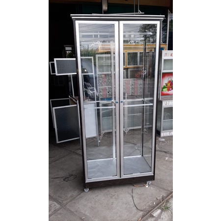 Lemari Baju Gamis//Lemari baju Kaca gantung+Sap