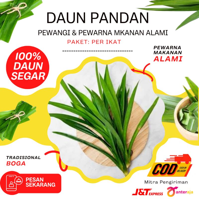 

Pewarna Makanan & Pewangi Makanan Daun Pandan per ikat