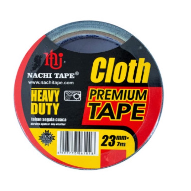 

Lakban Kain Jilid Cloth Tape Nachi 23mm Hitam