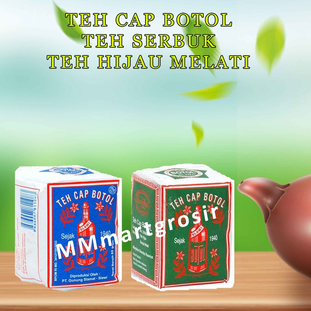 

Teh Cap Botol / Teh Hijau Wangi Melati / Teh Serbuk / 40g