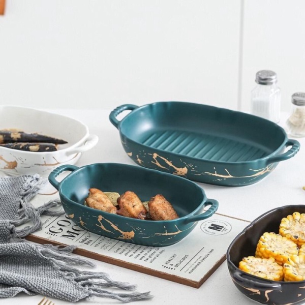 

Dijual Marble Bowl / Piring Mangkuk Baking Marble Mewah / Mangkuk Keramik - S Murah