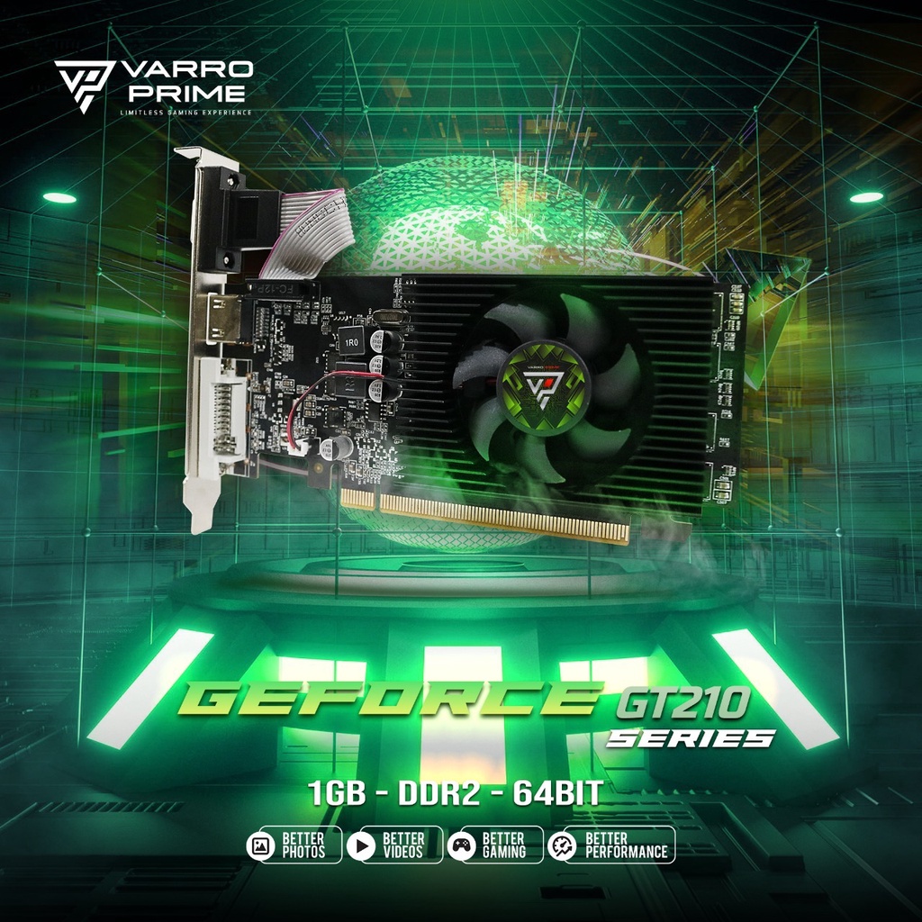 VGA CARD VARRO GT210 1GB DDR2 64BIT