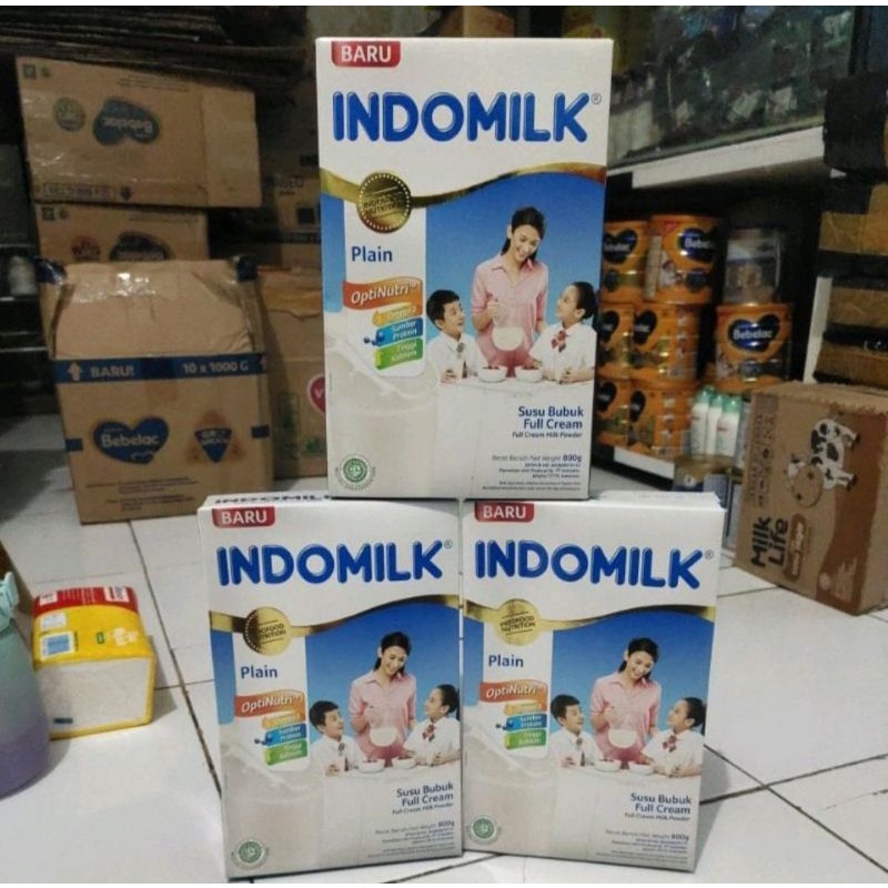 Indomilk Susu Bubuk Full Cream 800 Gram( kemasan baru)