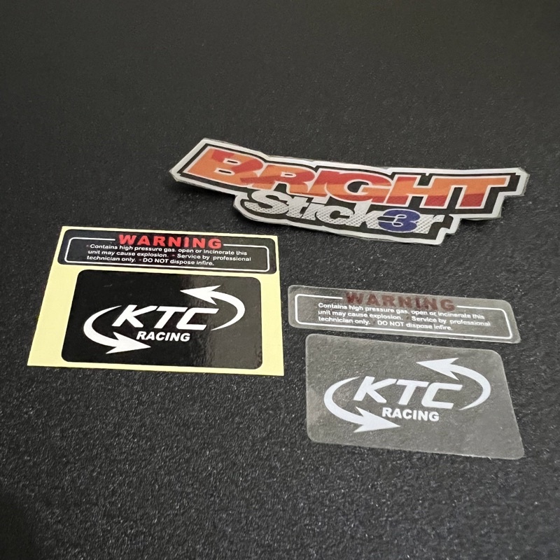 STICKER Stiker Shock KTC RACING Transparan