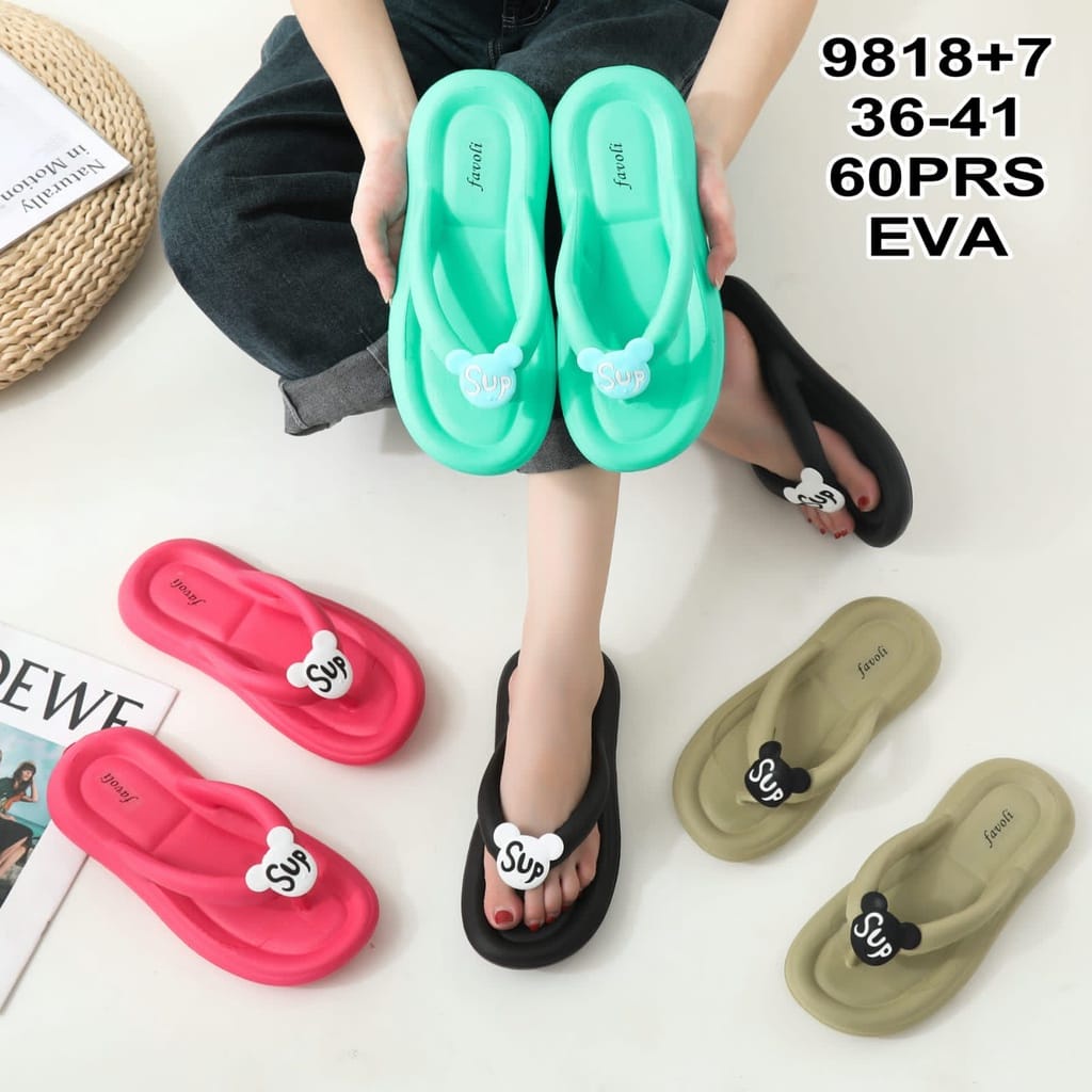 SANDAL JELLY JEPIT TEPLEK EMPUK KOREAN STYLE IMPORT WANITA FASHION