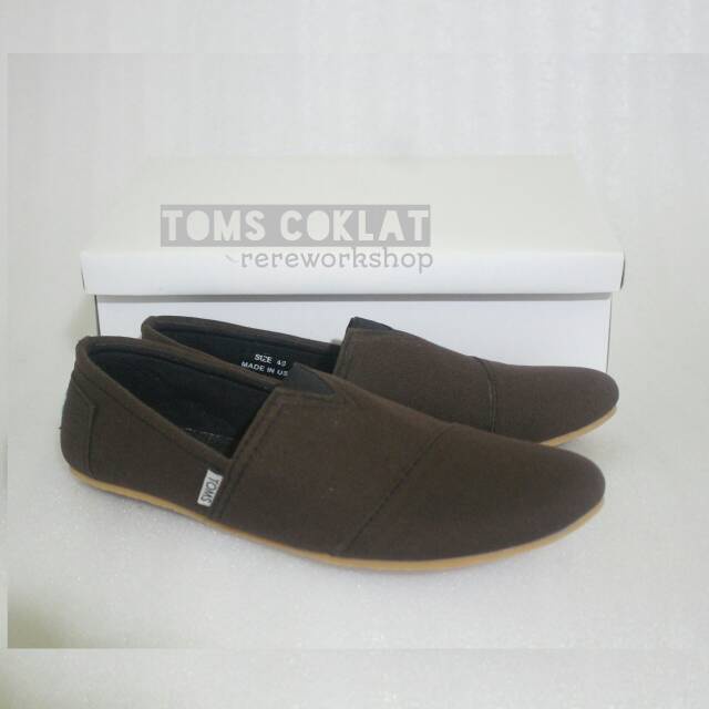 Sepatu slip on TOMS/slip on pria wanita murah/slip on produksi sendiri/sepatu canvas