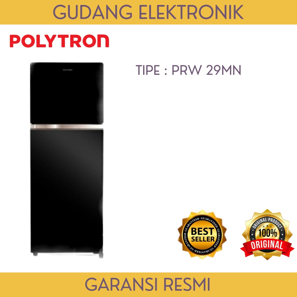 KULKAS POLYTRON 2 PINTU | PRW 29 MNX | NEW BELLEZA 3 - GRATIS ONGKIR SERANG KOTA