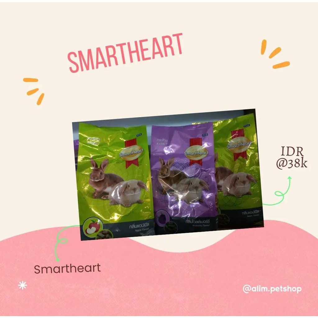 pakan kelinci Smart Heart  berat 1kg