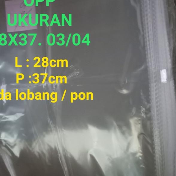 

PLASTIK OPP 28X37. 03 & 04.(JUAL PER 500.LEMBAR) - 28x37.03