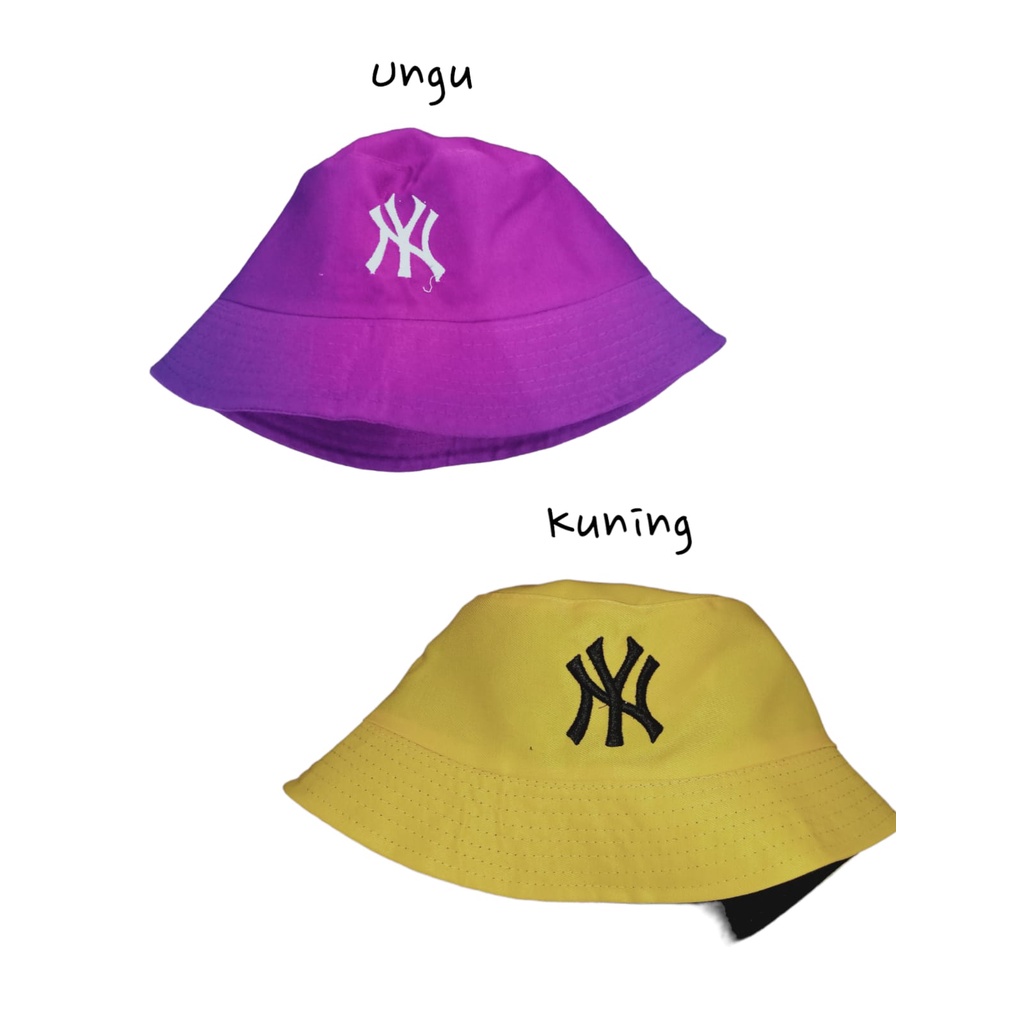 Bucket Hat Bordir NY / Bucket Hat New York American Style Kualitas Premium