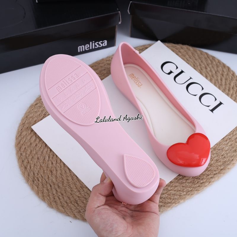 Sepatu Melissa Ultragirl heart fuschia /sepatu Melissa wanita/Sepatu jelly cewek