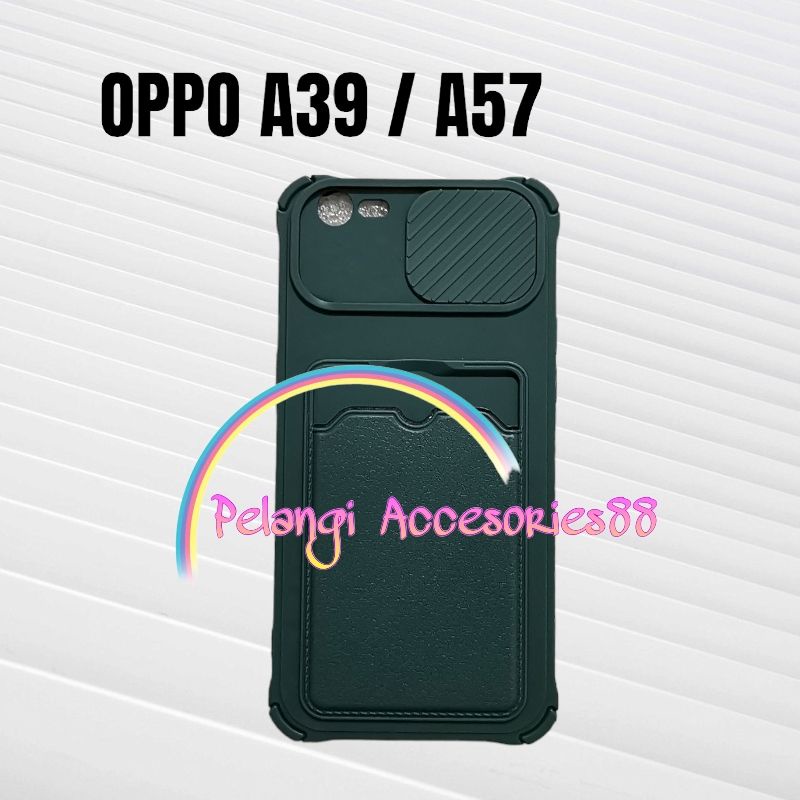 CASE OPPO A39 / A57 ( 2018) CASE SOFTCASE SLEDING WARNA WARNI