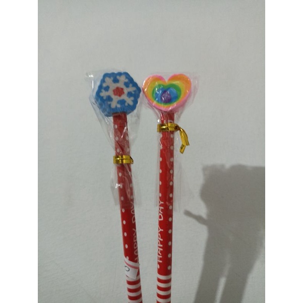 

pensil karakter+penghapus
