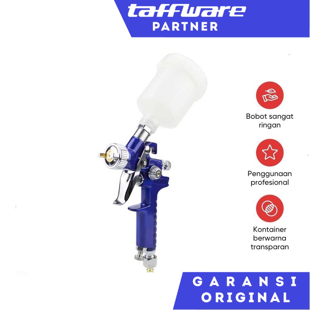 

Professional Spray Gun Nozzle HVLP Airbrush 1.0mm - H-2000 - Blue Taffware