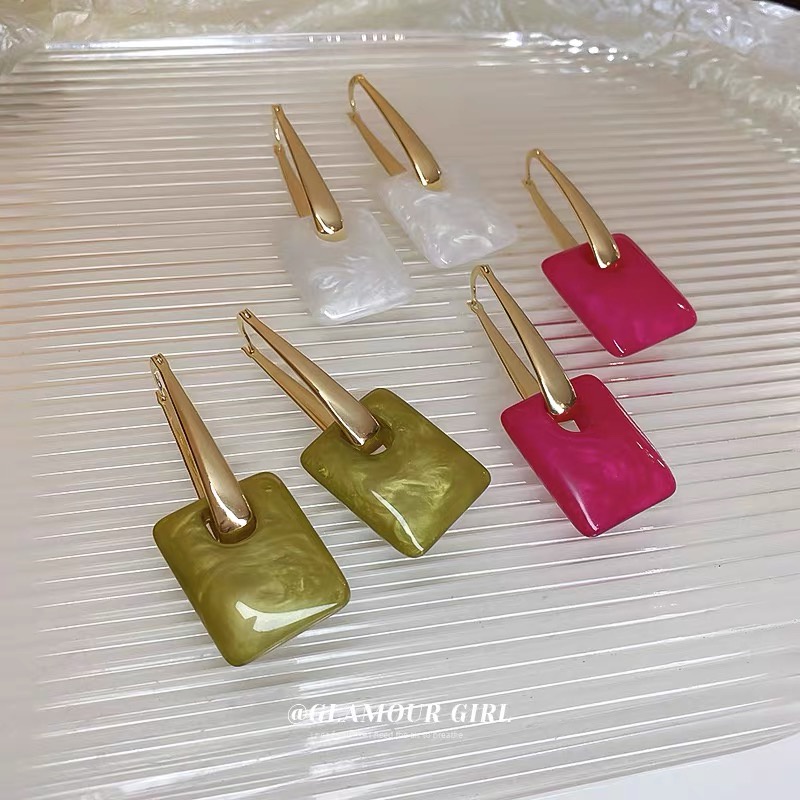 Anting Tusuk Gantung Bahan Sterling Silver 925 Desain Bintang Atmosferik Gaya Trendy Untuk Wanita