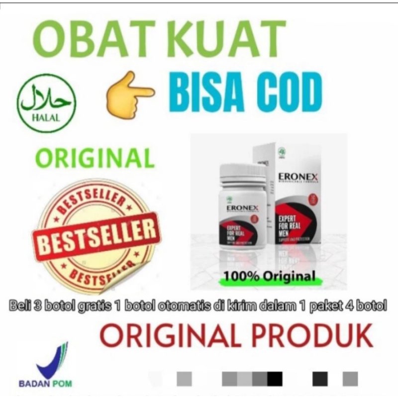 ERONEX ASLI ORIGINAL OBAT KUAT PRIA TAHAN LAMA DI RANJANG BPOM AMAN