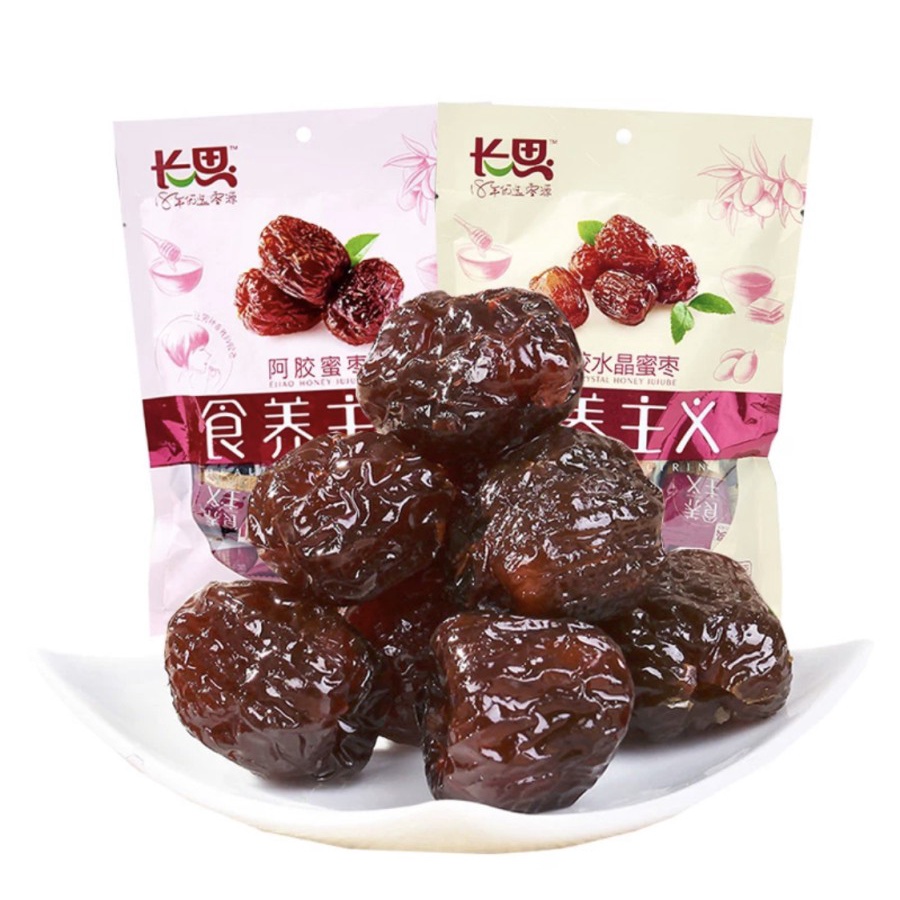 

VARIAN MANISAN BUAH EJIAO HONEY JUJUBE 阿胶蜜枣 E JIAO MI ZAO JUJUBE EJIAO KURMA MADU