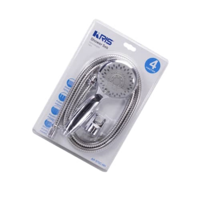 KRIS SET HAND SHOWER AR-975C-HH/ACE SHOWER SET KRIS 4F D10CM/ACE PERLENGKAPAN KAMAR MANDI/ACE PERALATAN MANDI