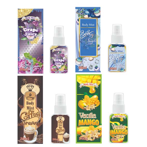 Kanzo - Paket Bundling Body Mist Premium 30ml Beli 6 Gratis 1 Varian Roll On