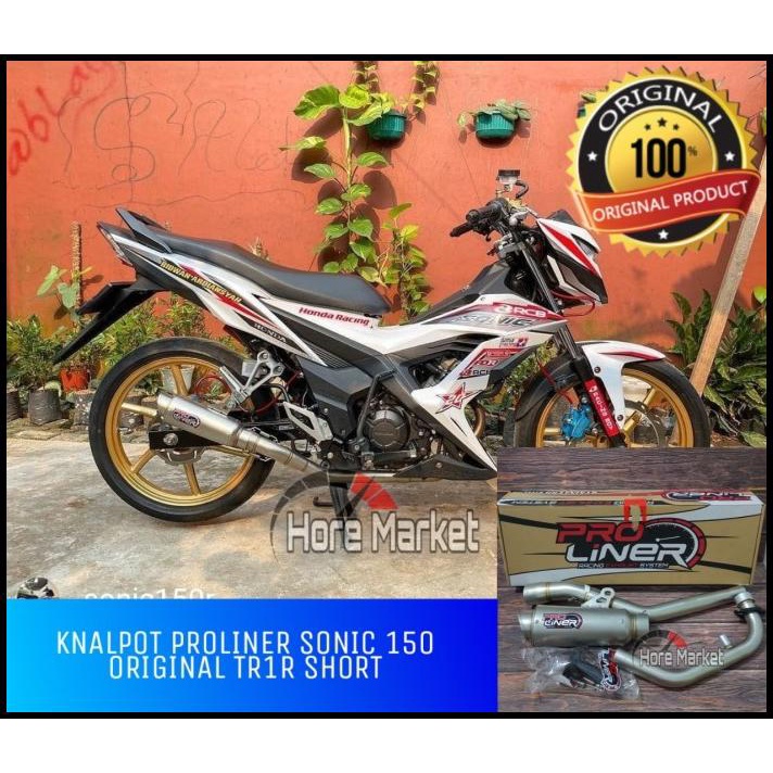 Promo Knalpot Proliner Tr 1R Titan Short Sonic 150R Supra Gtr 150 Original