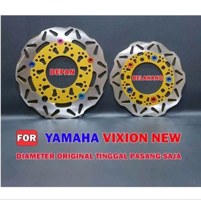 Piringan Cakram Variasi Depan Belakang Vixion New / Vixion Old 1set 2012/2017(PNP)