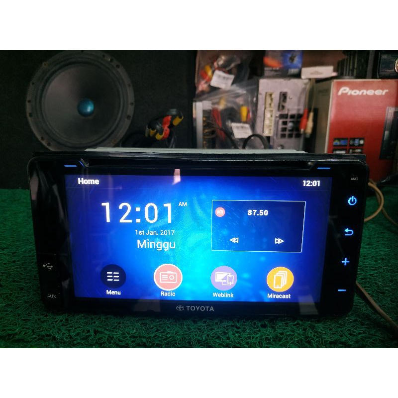 head unit standar Toyota Rush miror