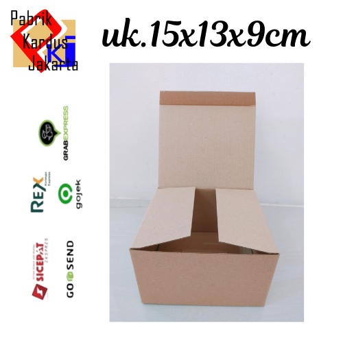 

kardus kotak box karton Die Cut Uk 15x13x9 cm ( 10 PCS )