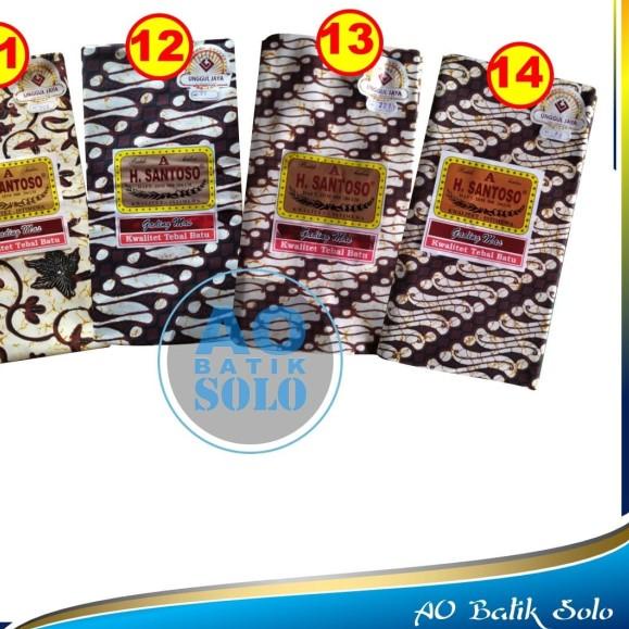 Kain Batik Jarik H Santoso Grade A Gading Mas Unggul Jaya Primisima - MOTIF CAMPUR