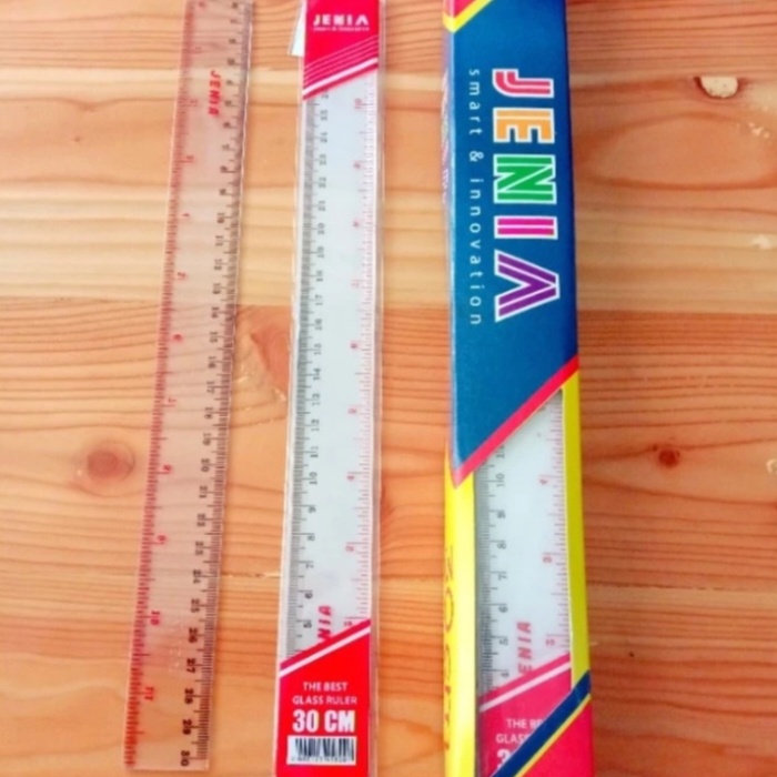 

Penggaris Plastik 30cm Merk JENIA(1pcs)