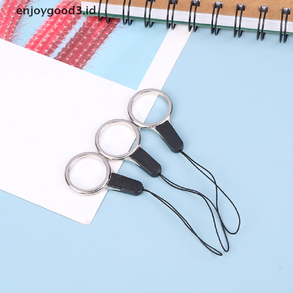 5pcs Tali Lanyard Dengan Ring Holder Jari Untuk Aksesoris Smartphone