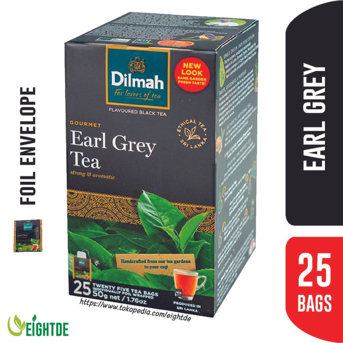 

BISA COD Dilmah Earl Grey Tea Bags Enveloped 25 Sachets /TEH DIET/TEH PELANGSING/TEH HIJAU/TEH JATI