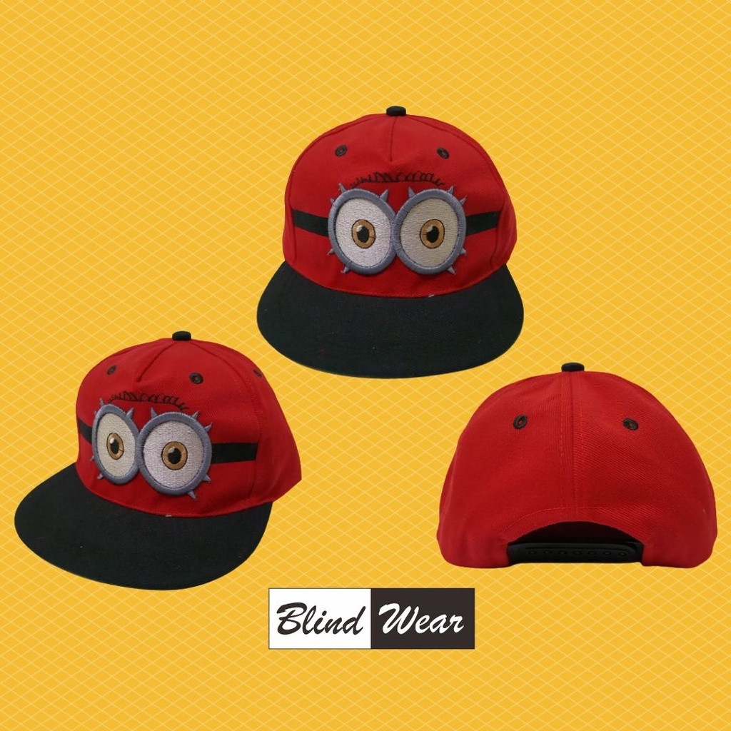 Topi Anak Minion Laki Perempuan Aksesoris Topi Anak Cowok Cewek Premium